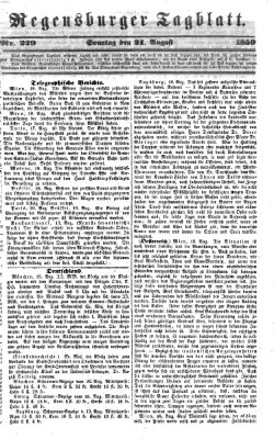 Regensburger Tagblatt Sonntag 21. August 1859