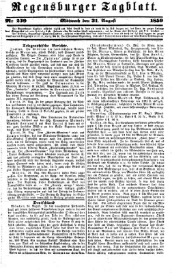 Regensburger Tagblatt Mittwoch 31. August 1859