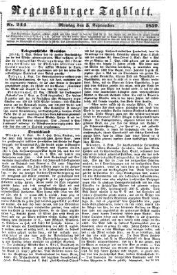 Regensburger Tagblatt Montag 5. September 1859