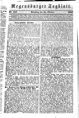 Regensburger Tagblatt Dienstag 18. Oktober 1859