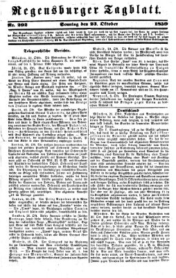 Regensburger Tagblatt Sonntag 23. Oktober 1859