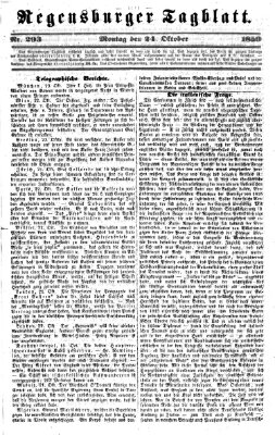 Regensburger Tagblatt Montag 24. Oktober 1859