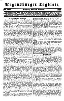 Regensburger Tagblatt Samstag 29. Oktober 1859