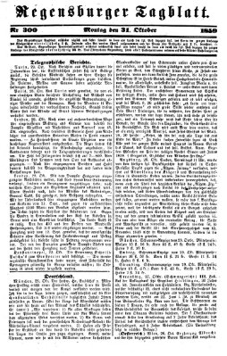 Regensburger Tagblatt Montag 31. Oktober 1859