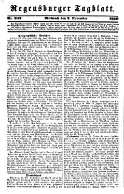 Regensburger Tagblatt Mittwoch 2. November 1859