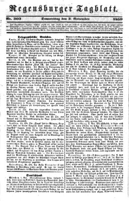 Regensburger Tagblatt Donnerstag 3. November 1859