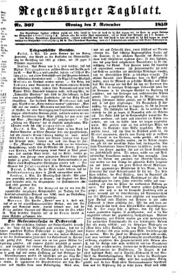 Regensburger Tagblatt Montag 7. November 1859