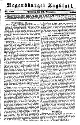 Regensburger Tagblatt Sonntag 20. November 1859