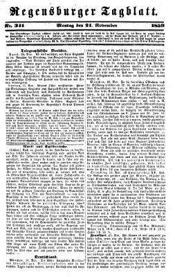 Regensburger Tagblatt Montag 21. November 1859