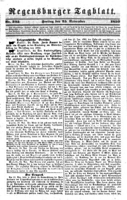 Regensburger Tagblatt Freitag 25. November 1859