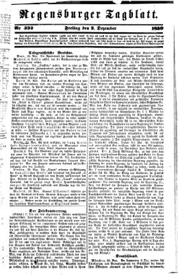 Regensburger Tagblatt Freitag 2. Dezember 1859