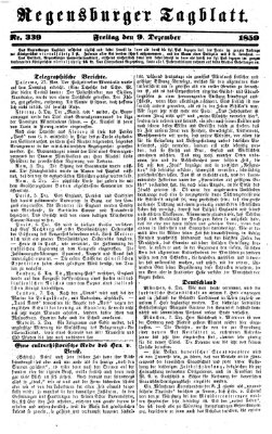 Regensburger Tagblatt Freitag 9. Dezember 1859