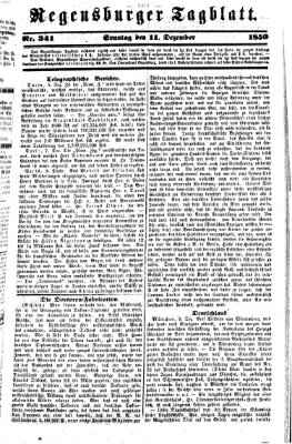 Regensburger Tagblatt Sonntag 11. Dezember 1859