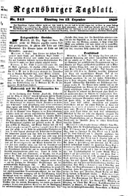 Regensburger Tagblatt Dienstag 13. Dezember 1859