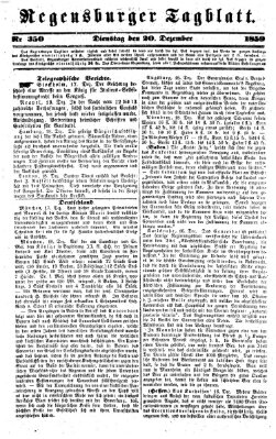 Regensburger Tagblatt Dienstag 20. Dezember 1859