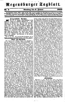 Regensburger Tagblatt Dienstag 3. Januar 1860