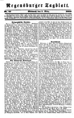 Regensburger Tagblatt Mittwoch 7. März 1860