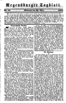 Regensburger Tagblatt Mittwoch 28. März 1860