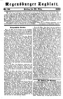 Regensburger Tagblatt Freitag 30. März 1860