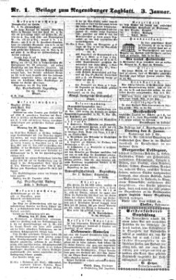 Regensburger Tagblatt Dienstag 3. Januar 1860