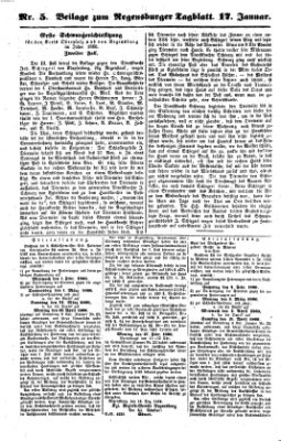 Regensburger Tagblatt Dienstag 17. Januar 1860