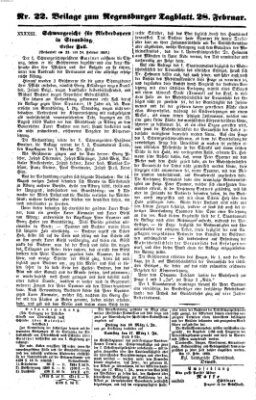 Regensburger Tagblatt Dienstag 28. Februar 1860