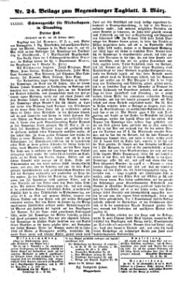 Regensburger Tagblatt Samstag 3. März 1860