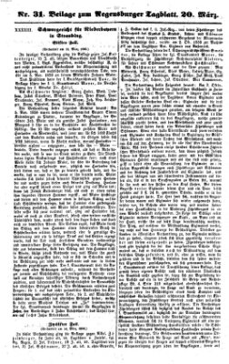 Regensburger Tagblatt Dienstag 20. März 1860