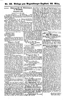 Regensburger Tagblatt Donnerstag 22. März 1860