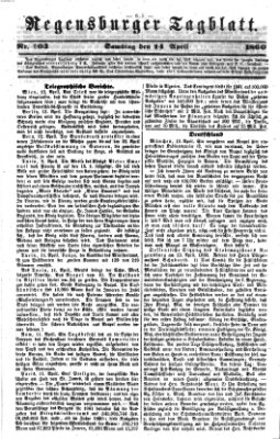 Regensburger Tagblatt Samstag 14. April 1860