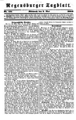 Regensburger Tagblatt Mittwoch 2. Mai 1860