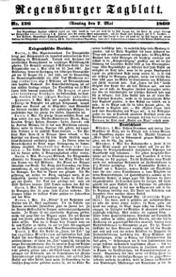 Regensburger Tagblatt Montag 7. Mai 1860