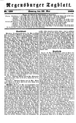 Regensburger Tagblatt Sonntag 20. Mai 1860