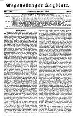 Regensburger Tagblatt Dienstag 22. Mai 1860