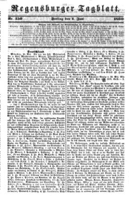 Regensburger Tagblatt Freitag 1. Juni 1860