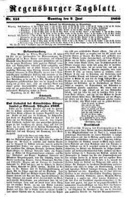 Regensburger Tagblatt Samstag 2. Juni 1860