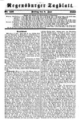 Regensburger Tagblatt Freitag 8. Juni 1860