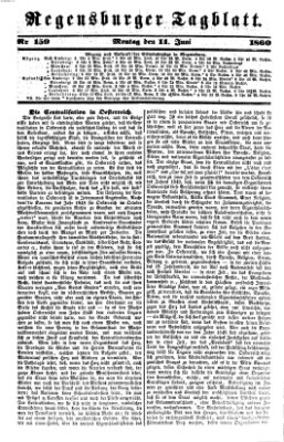 Regensburger Tagblatt Montag 11. Juni 1860