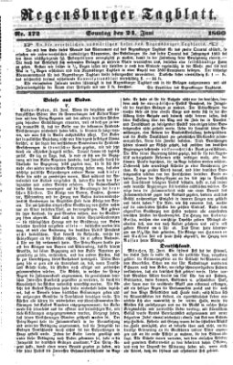 Regensburger Tagblatt Sonntag 24. Juni 1860