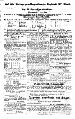 Regensburger Tagblatt Mittwoch 27. April 1859