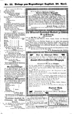 Regensburger Tagblatt Donnerstag 28. April 1859