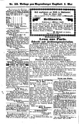 Regensburger Tagblatt Sonntag 1. Mai 1859