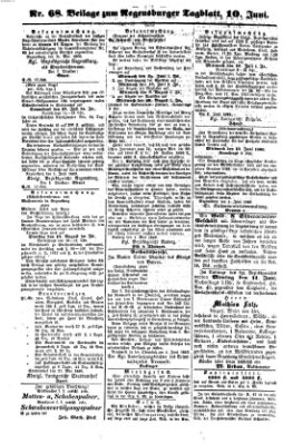 Regensburger Tagblatt Freitag 10. Juni 1859