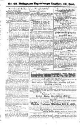 Regensburger Tagblatt Sonntag 12. Juni 1859