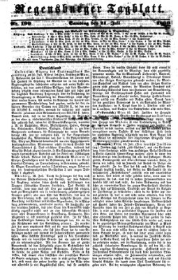 Regensburger Tagblatt Samstag 21. Juli 1860