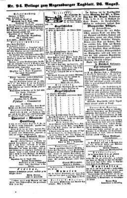 Regensburger Tagblatt Sonntag 26. August 1860