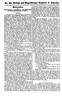 Regensburger Tagblatt Freitag 7. September 1860