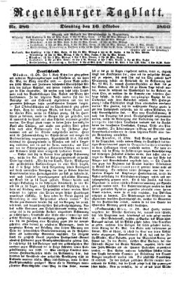 Regensburger Tagblatt Dienstag 16. Oktober 1860