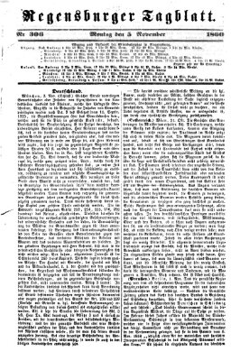 Regensburger Tagblatt Montag 5. November 1860