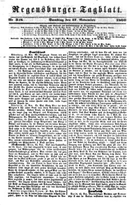 Regensburger Tagblatt Samstag 17. November 1860